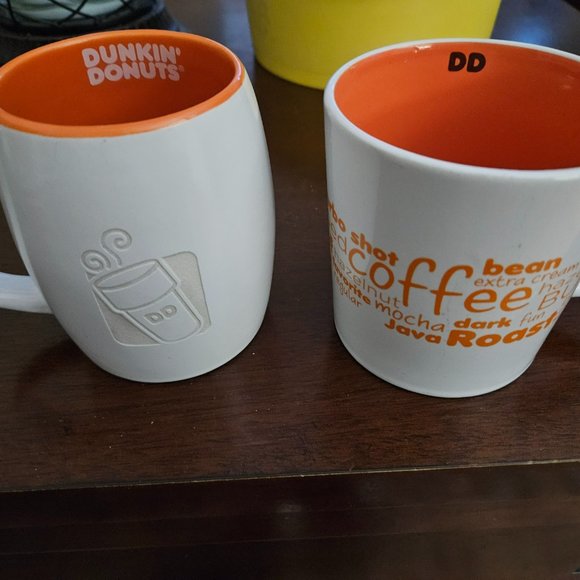 two Dunken donut mugs different graphics no cracks no chips - Picture 2 of 9